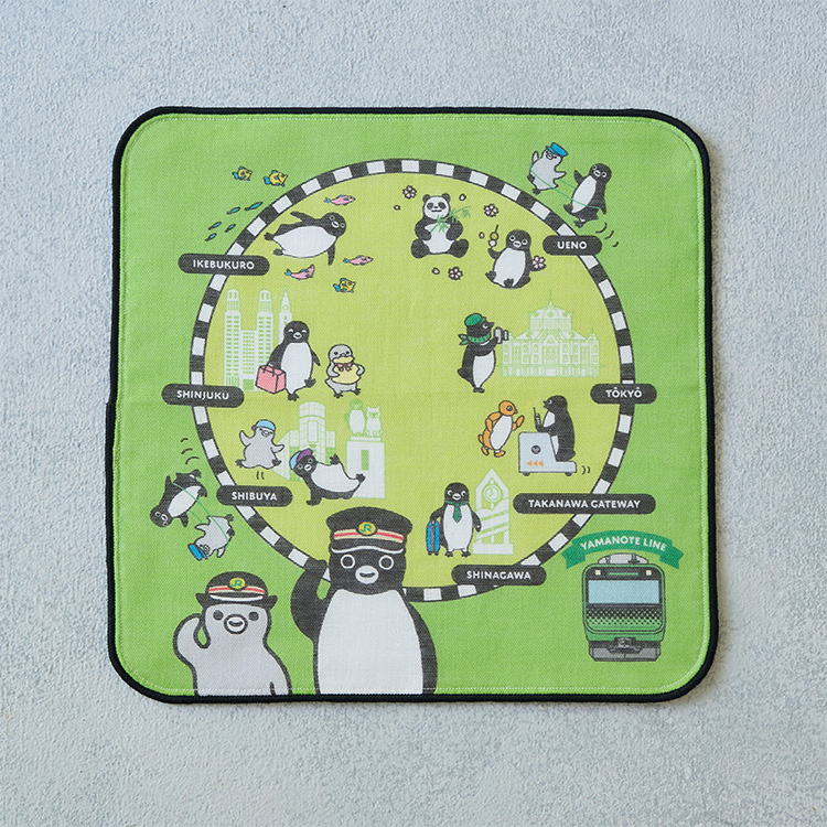 Suicaのペンギン　ハンドタオル（鉄道シリーズ・山手線）