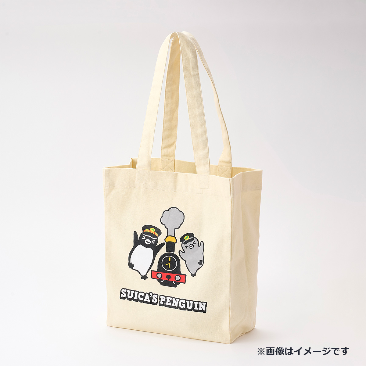 【Suicaのペンギン】Suicaのペンギン キャンバストート（1号機関車） IVORY