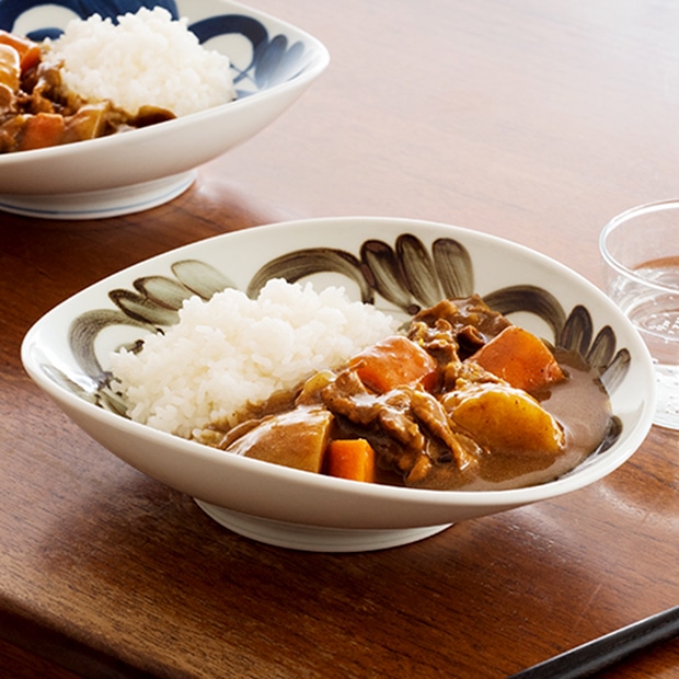 波佐見焼 カレー皿「daily spice plate」・ブラウン:オレンジページ shop通販 | JRE MALLショッピング | JRE  POINTが貯まる・使える