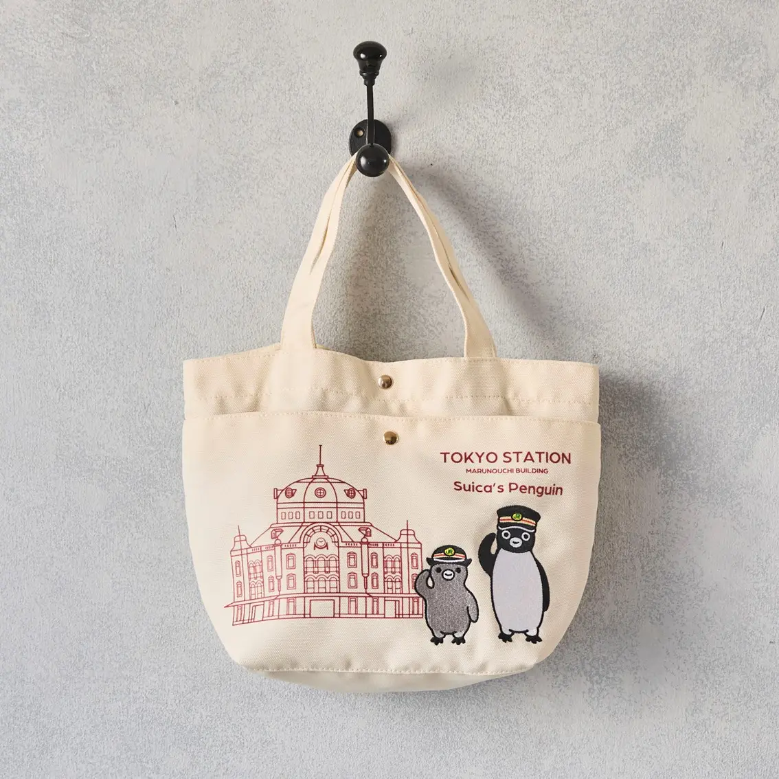 Suicaのペンギン ポケット付きミニトート（東京駅丸の内駅舎シリーズ