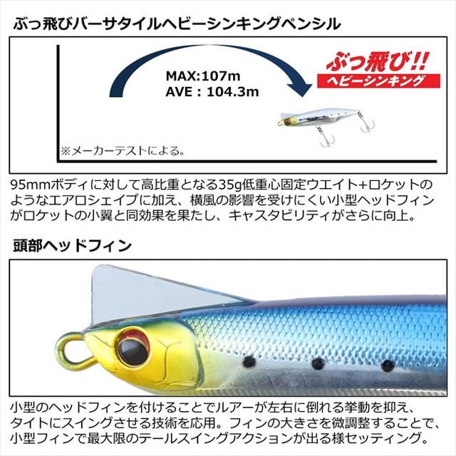 ダイワ シーバスルアー オーバードライブ 95S ダブルレッドゴールド:釣具のキャスティング JRE MALL店通販 JRE MALLショッピング  JRE POINTが貯まる・使える