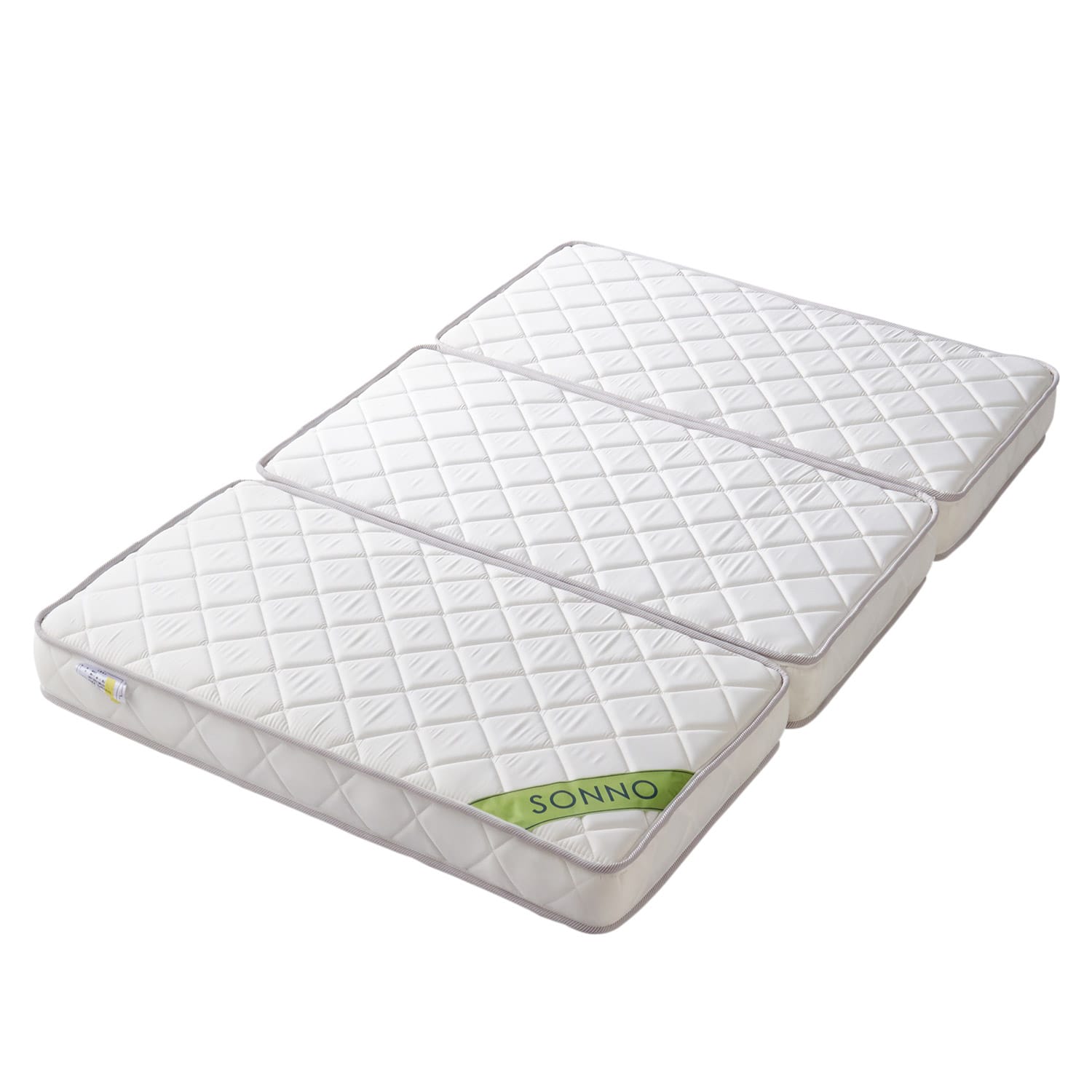 ベルメゾン ３分割ボンネルコイルマットレス シングル