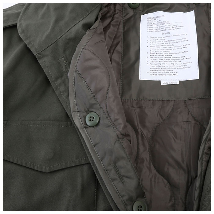 ロスコ ジャケット 通販 メンズ Rothco M-65 ミリタリージャケット Field Jacket フィールドジャケット モッズコート ライナー  アウトドア ミリタリー 米軍 シンプル カジュアル ジャンパー アウトドアジャケット フィールドコート:BACKYARD FAMILY通販 | JRE  MALL ...