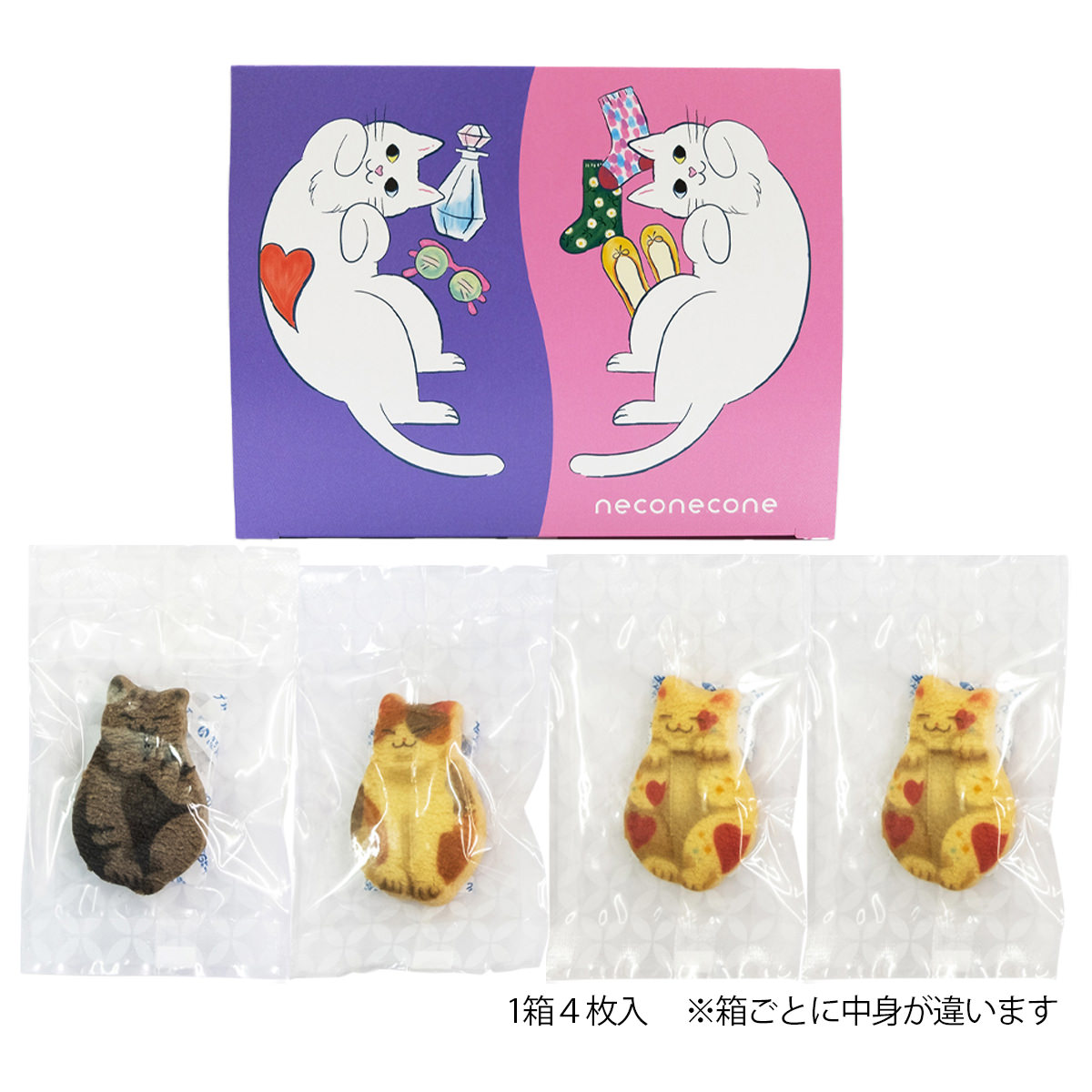 送料無料 猫 クッキー neconecone セット 〔白猫箱・三毛猫箱・黒猫箱〕 洋菓子:産直お取り寄せニッポンセレクト通販 JRE  MALLショッピング JRE POINTが貯まる・使える