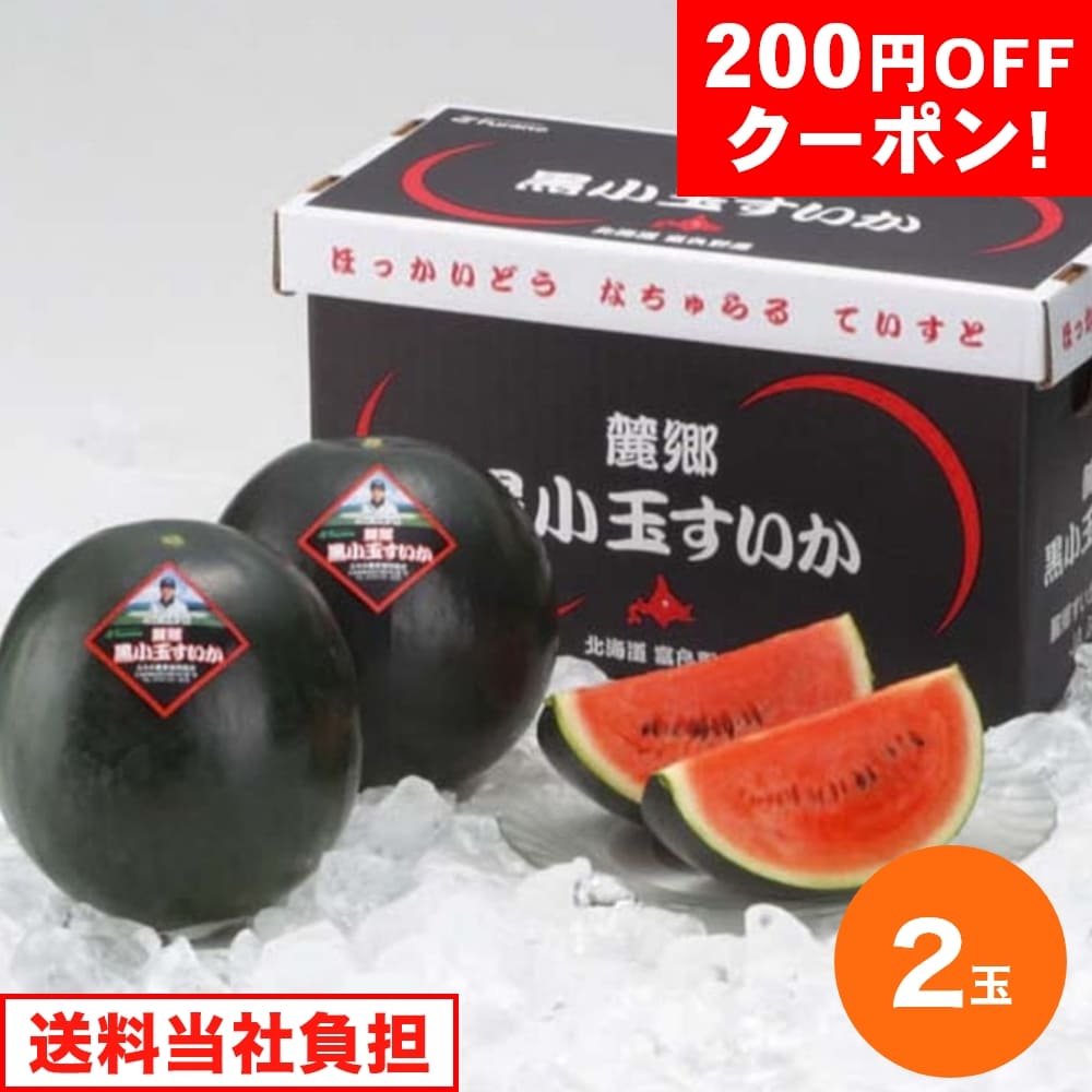 お中元 【200円オフクーポン】 お中元ギフト 2024 富良野麓郷産 黒小玉すいか 2玉 西瓜 スイカ すいか 2玉 国産 小玉 うさマート通販 Jre Mallショッピング Jre