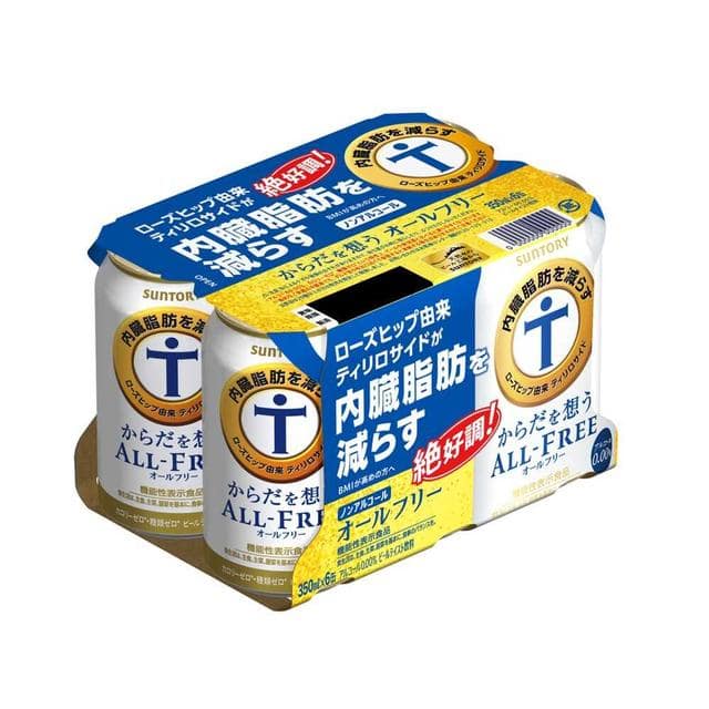 ◇【機能性表示食品】サントリー からだを想うオールフリー 350ml×6本【4個セット】:サンドラッグe-shop JRE MALL店通販 JRE  MALLショッピング JRE POINTが貯まる・使える