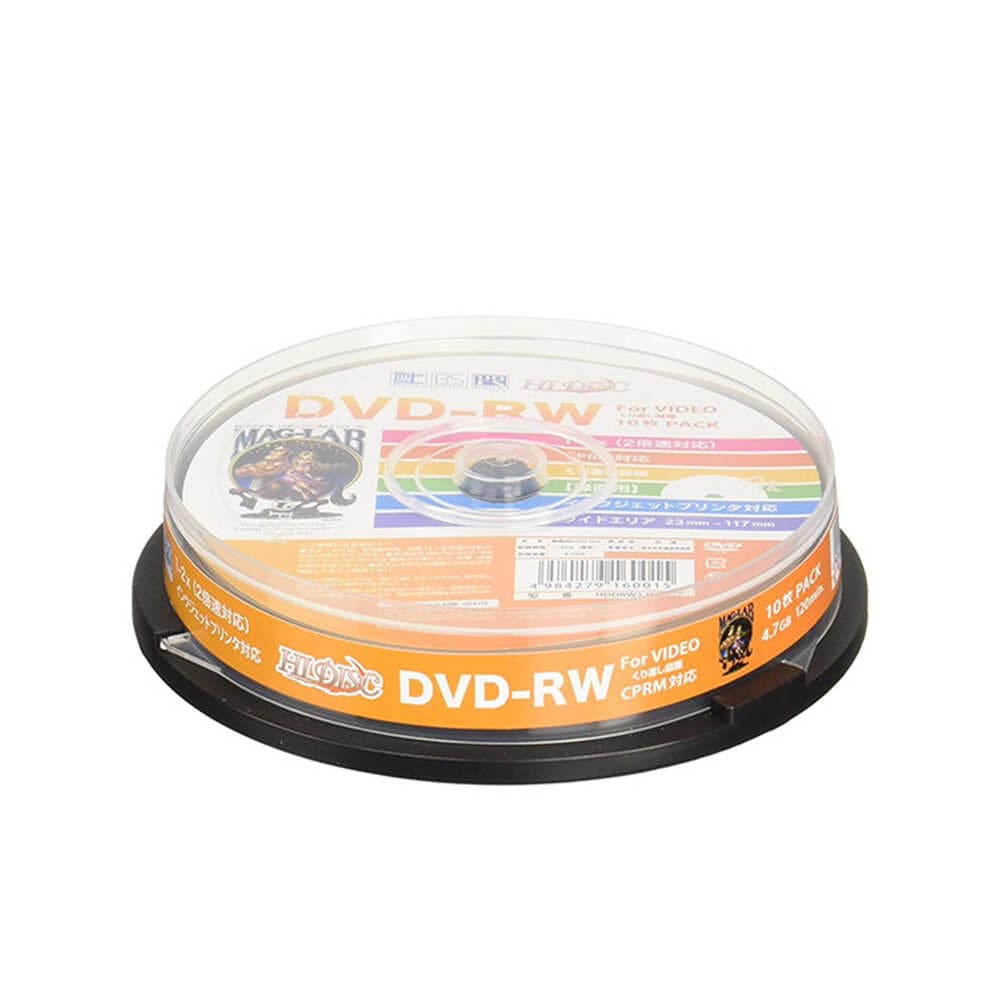 HIDISC DVD-RW 録画用 スピンドル 10枚入 2倍速 ワイド印刷対応 CPRM対応 4.7GB×10枚:サンドラッグe-shop JRE  MALL店通販 | JRE MALLショッピング | JRE POINTが貯まる・使える