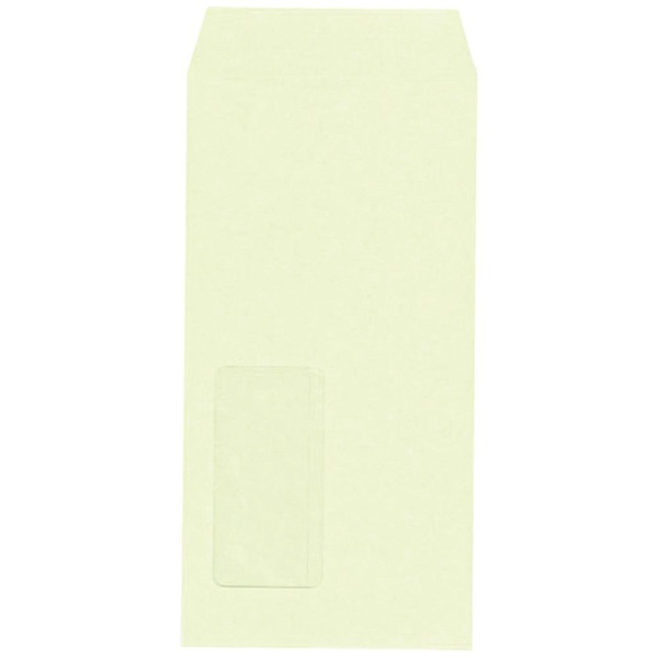 キングコーポ　長形3号　窓明封筒　No．40ウグイス　枠ナシ1000枚X1箱 120140 【メーカー直送品・代金引換配送不可・時間指定不可】