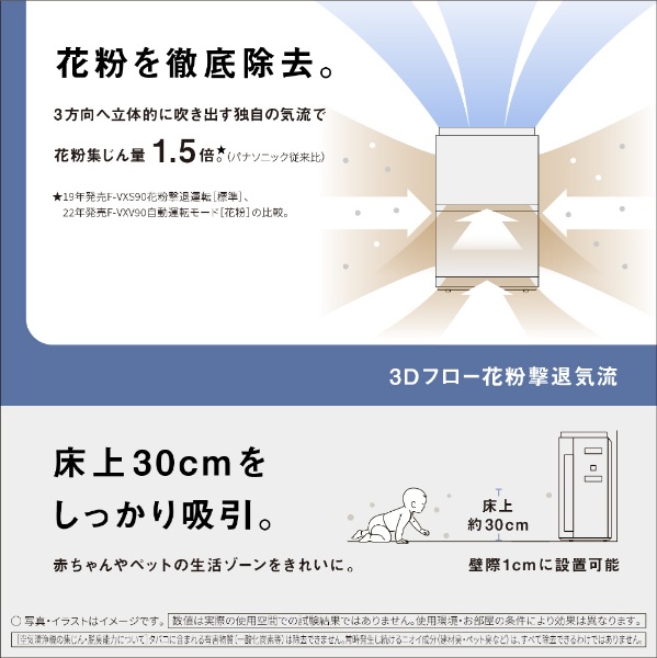 ナノイーX9.6兆」加湿空気清浄機 木目調 F-VXW70-TM [適用畳数：31畳 /最大適用畳数(加湿)：19畳  /PM2.5対応]:ビックカメラ通販 | JRE MALLショッピング | JRE POINTが貯まる・使える