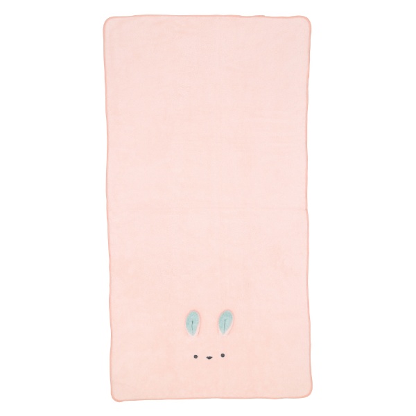 カラリアニマル バスタオル ウサギ ピンク(600×1200mm) ピンク