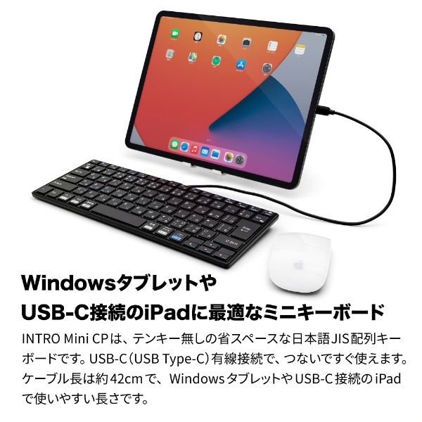 キーボード USB-C(PD)搭載 INTRO Mini CP (iPadOS/iOS/Mac/Windows11対応) ブラック  AS-PKMP85J-BKA [有線 /USB (Type-C)]:ビックカメラ通販 | JRE MALLショッピング | JRE  POINTが貯まる・使える