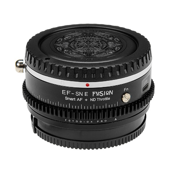 Fotodiox 電子マウントアダプター EF-SNE-FSN-NDT II (キヤノンEFマウントレンズ → ソニーEマウント変換）  可変式NDフィルター（ND4-256）内蔵 EF-SNE-FSN-NDTII:ビックカメラ通販 | JRE MALLショッピング | JRE  POINTが貯まる・使える