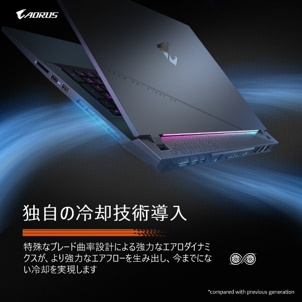 ゲーミングノートパソコン AORUS 17 BKF-73JP254SH ブラック [RTX 4060 /17.3型 /Windows11 Home  /intel Core i7 /メモリ：16GB /SSD：1TB /2023年7月モデル]:ビックカメラ通販 | JRE MALLショッピング |  JRE POINTが貯まる・使える