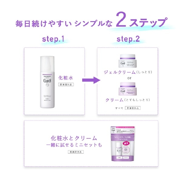 Curel（キュレル）エイジングケアシリーズ フェイスジェルクリーム 40g:ビックカメラ通販 | JRE MALLショッピング | JRE  POINTが貯まる・使える