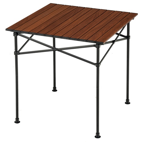 アルミロールテーブル70(約702×700×705ｍｍ/木目) BD-222WB