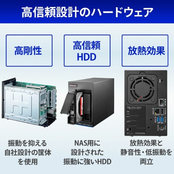 LAN DISK X [2TB搭載 /2ベイ] Trend Micro NAS Security / LinuxベースOS搭載 法人向けNAS  ブラック HDL2-XA2B/TM5:ビックカメラ通販 | JRE MALLショッピング | JRE POINTが貯まる・使える