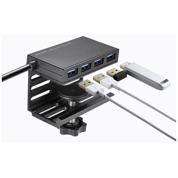 USB-3H434BK USB-Aハブ クランプ固定式(Chrome/Mac/Windows11対応) [バスパワー /4ポート /USB 3.2  Gen1対応]:ビックカメラ通販 | JRE MALLショッピング | JRE POINTが貯まる・使える