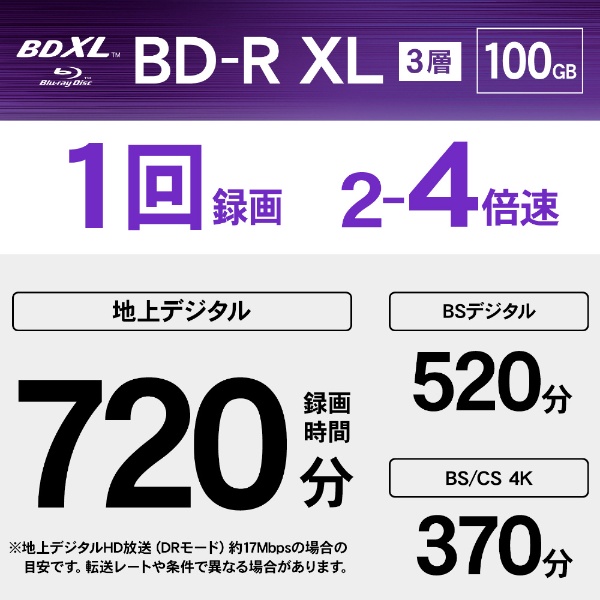 録画用BD-R XL Victor（ビクター）【生涯保存用ディスク「M-DISC」】 VBR520YMDP5J1 [5枚 /100GB  /インクジェットプリンター対応]:ビックカメラ通販 | JRE MALLショッピング | JRE POINTが貯まる・使える