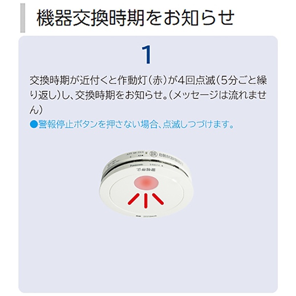 住宅用火災警報器（電池式・ワイヤレス連動子器・あかり付）（警報音・音声警報・AiSEG連携機能付） けむり当番薄型2種  SHK74202P:ビックカメラ通販 | JRE MALLショッピング | JRE POINTが貯まる・使える