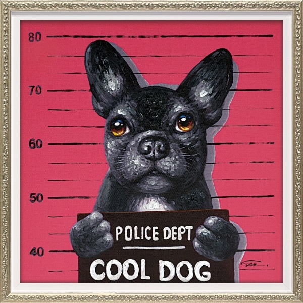 【アート額】オイル ペイント アート「マグロック（Sサイズ）」