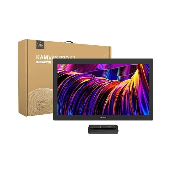 GT2701 液晶ペンタブレット/Kamvas Pro 27/27インチ/4K/筆圧レベル16384/左手デバイス付属/標準ペン＆スリムペン付属/グローブ付属/スタンド内蔵/マルチタッチ対応  HUION ブラック [23.6型]:ビックカメラ通販 | JRE MALLショッピング | JRE POINTが貯まる・使える