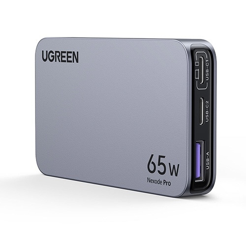 UGREEN Nexode Pro 薄型急速充電器 65W GaN 2C1A 3ポート 海外用変換プラグ付き 25356 グレー  UGR-OT-000009 [3ポート /USB Power Delivery対応 /GaN(窒化ガリウム) 採用]:ビックカメラ通販 | JRE  MALLショッピング | JRE POINTが貯まる・使える