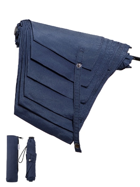 形状安定カーボン雨傘 親骨55cm6本骨 ネイビー MEX55XT-063UI-navy [雨傘 /55cm]