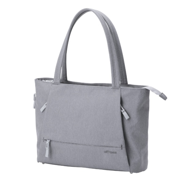 ノートパソコン対応 [～14.0インチ] トートバッグM(8L) キャリーオン対応 off tocoシリーズ グレー BM-OFTBM01GY