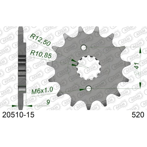 フロントスプロケット 520-15 TRX400EX sportrax 05-09/XR600R M-Y 91-/XR650L 93-04 20510-15