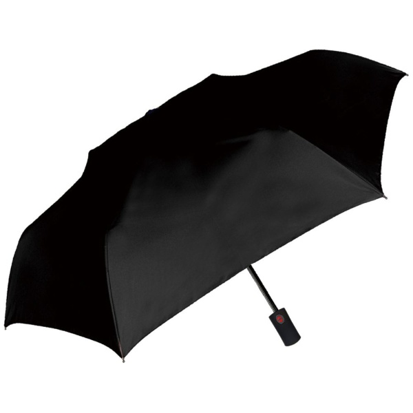 雨傘 日傘 折りたたみ傘 UVカラーグラス自動開閉 ブラック 425-040 [晴雨兼用傘 /60cm]