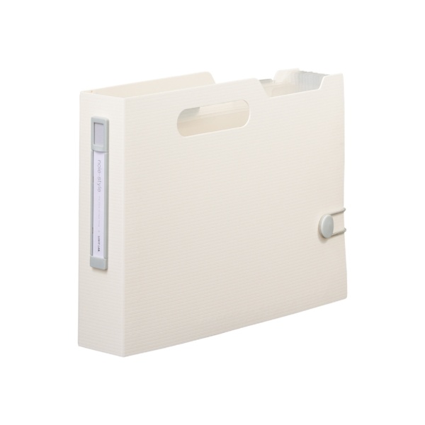 noie-style ドキュメントボックス ヨコ スリム Ａ５ ホワイト F7593-0