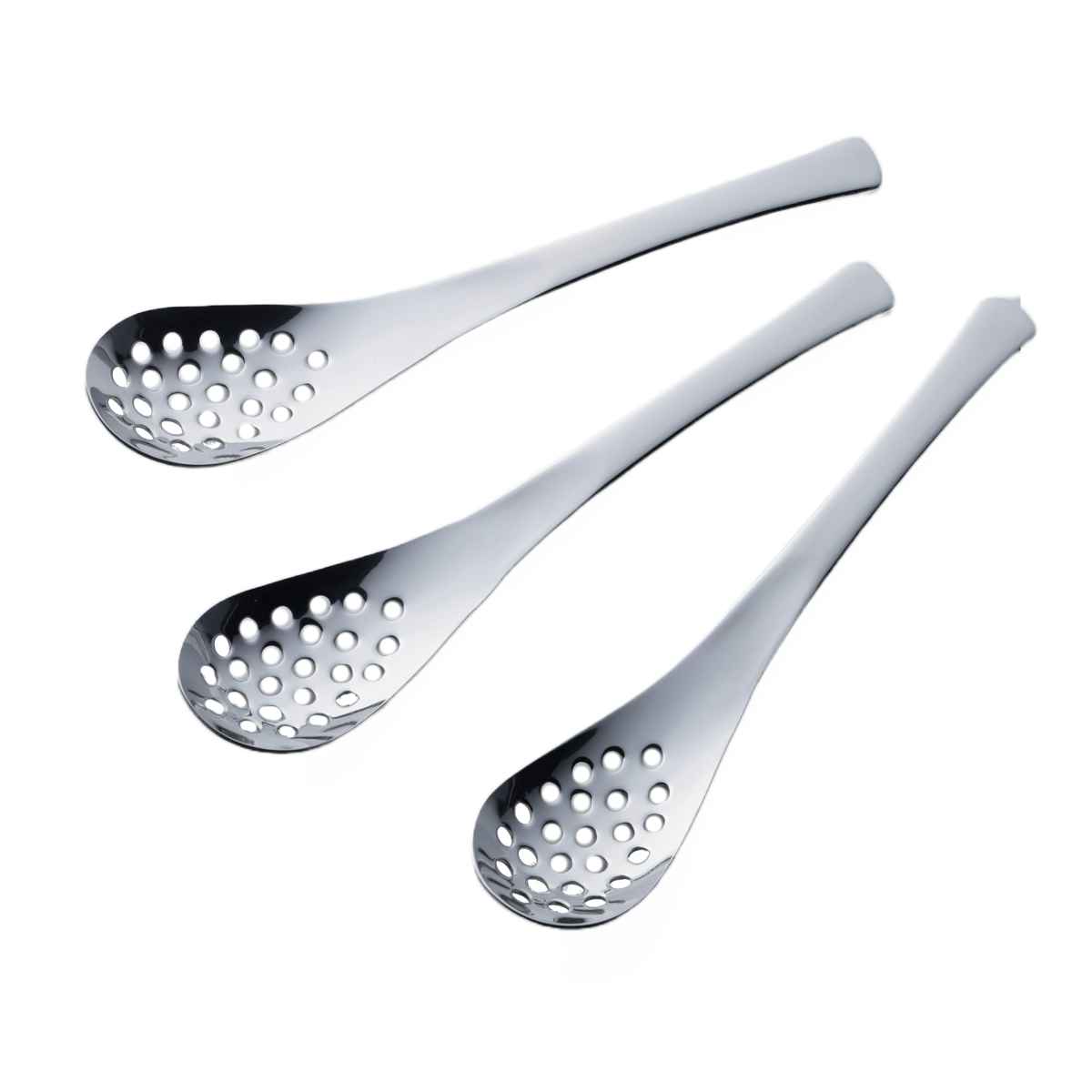 レンゲスプーン 穴あき 16cm 小 ステンレス 3本組 （ 食洗器対応 スプーン 穴空き 穴開き カトラリー ステンレス製 日本製 小さめ 丈夫 缶詰め ラーメン 水切り 油切り 普段使い 便利 ）