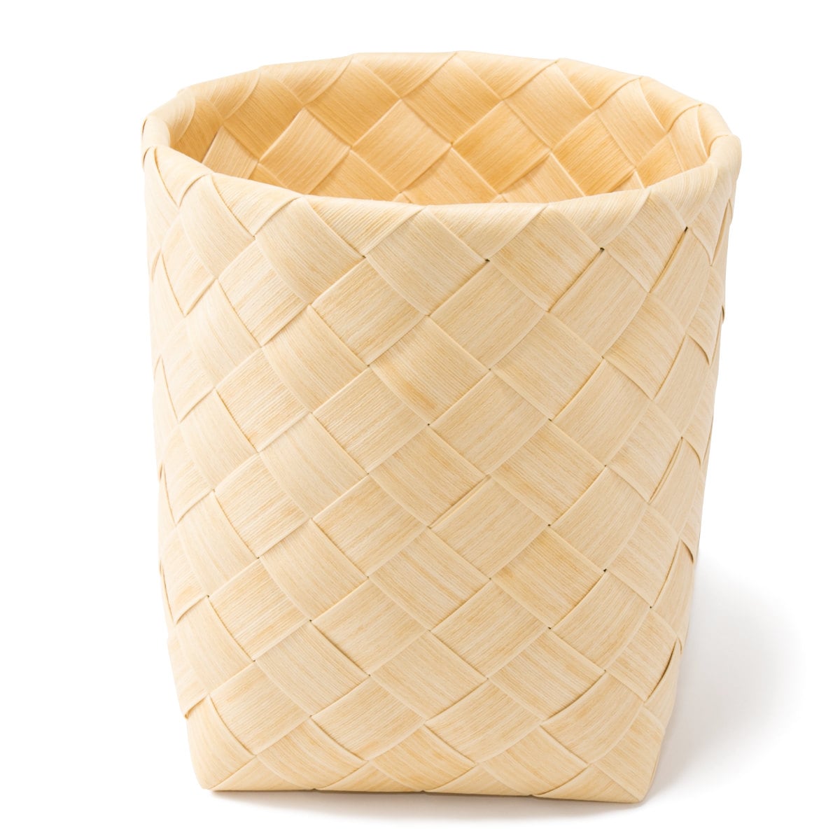 バスケット ティム ラウンド T かご 収納 北欧 （ 洗える 手編み カゴ 白樺かご風 樹脂製 水洗い 食洗機対応 食品 収納かご 小物収納 水周り 小物入れ おしゃれ キッチン ランドリー インテリア 野菜 お菓子 観葉植物 ゴミ箱 ） 【ナチュラル】