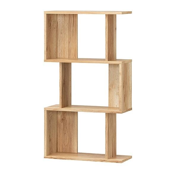 ジグザグラック 幅59.6cm 3段 ディスプレイラック アメリカンビンテージ （ 本棚 収納棚 収納ラック シェルフ 書棚 多目的ラック 本 収納 木製 一人暮らし ）