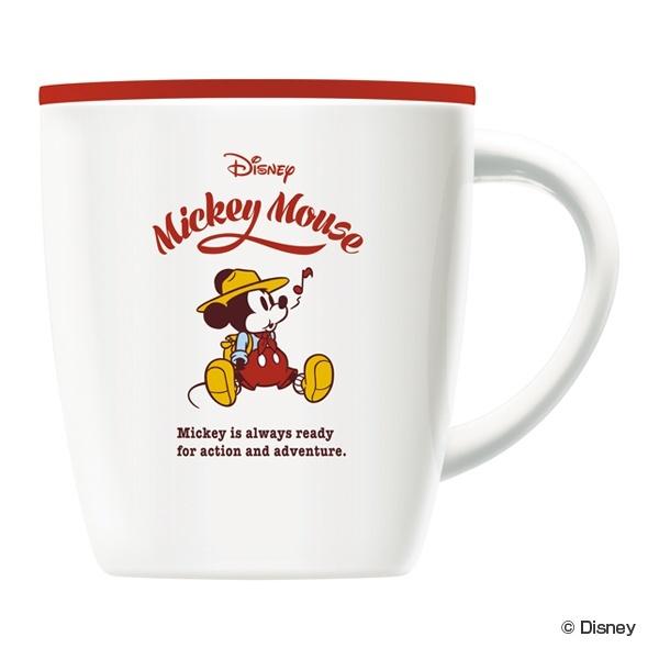 マグカップ 330ml ミッキーマウス カフェマグ 真空断熱構造 ステンレス製 フタ付き（ タンブラー マグ 保冷 保温 蓋付き キャラクター ディズニー 真空二重構造 ステンレス カップ ）