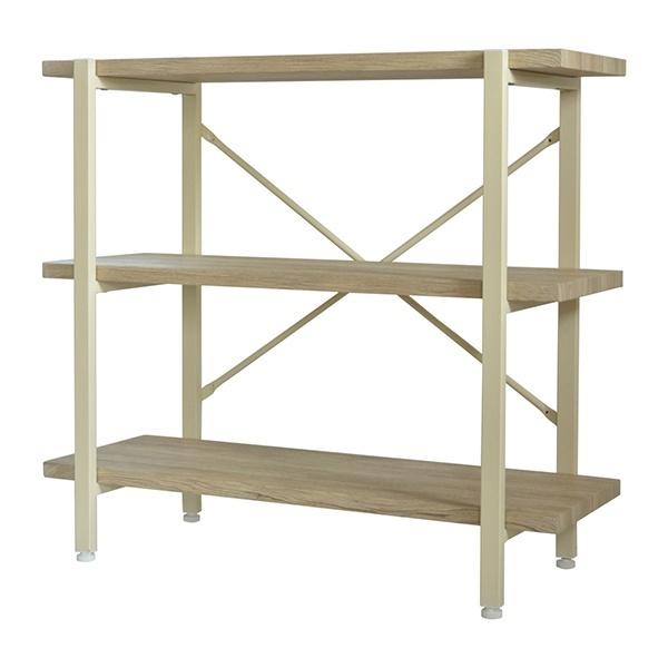 オープンラック 3段 ブルックリンスタイル OTIS 約幅90cm（ ラック 収納棚 シェルフ 木製 収納 収納ラック ウッドラック ウッドシェルフ オープンシェルフ 飾り棚 棚 リビング収納 家具 おしゃれ 木目 一人暮らし ）【ナチュラル】