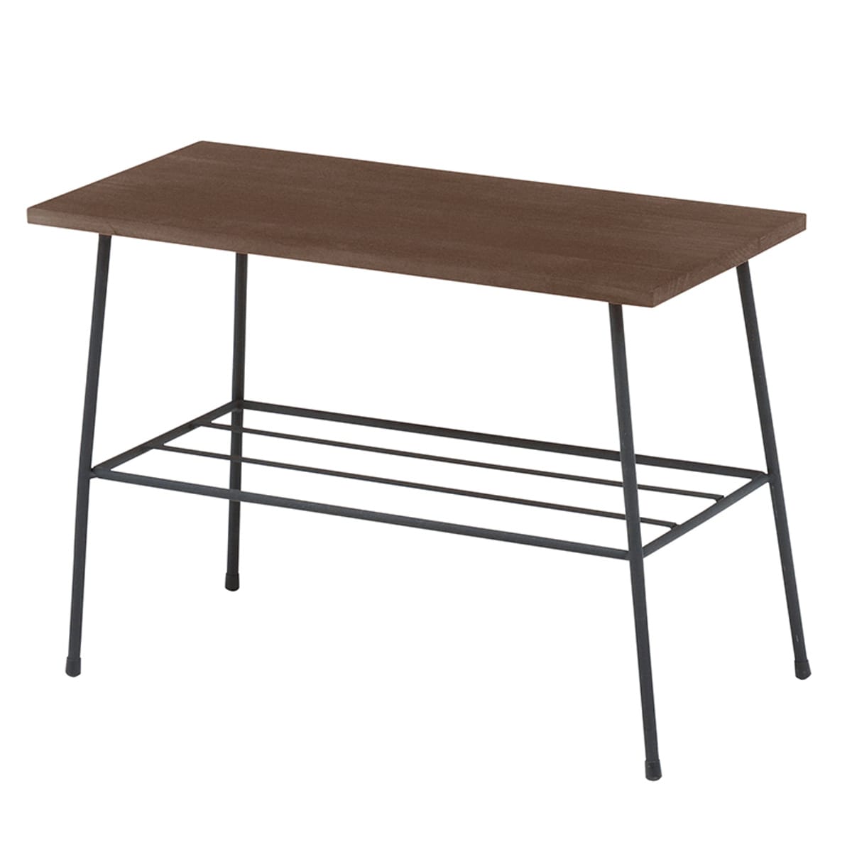 サイドラック ロータイプ スチールラック 木製天板 DEPOT 幅50cm（ 収納ラック 収納 収納棚 飾り棚 ラック 完成品 ディスプレイラック 多目的ラック シンプル スリム スリムラック アイアン スチール 幅50 50cm ）【ブラック】