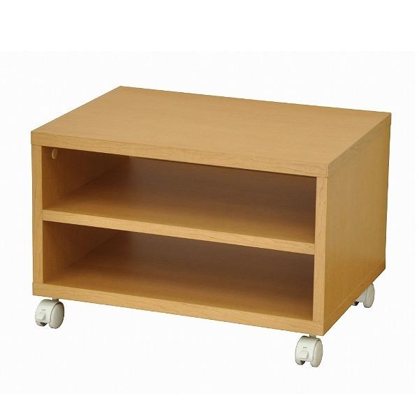 フリーラック ローボード キャスター付 幅50cm（ ラック テレビラック 本棚 シェルフ ディスプレイラック 収納ラック 収納 収納棚 木目 茶色 飾り棚 テレビボード ロータイプ キャスター シンプル ）【ナチュラル】