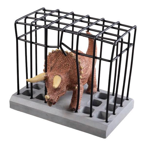 ペン立て ステーショナリースタンド ケージステーショナリースタンド CAGE STATIONERY STAND 恐竜（ ペンスタンド ペンホルダー ペン差し  ダイナソー リアル 小物収納 デスク収納 ペン置き 文具 文房具 卓上 ）【トリケラトプス】:リビングート JRE MALL店通販 | JRE  MALL ...