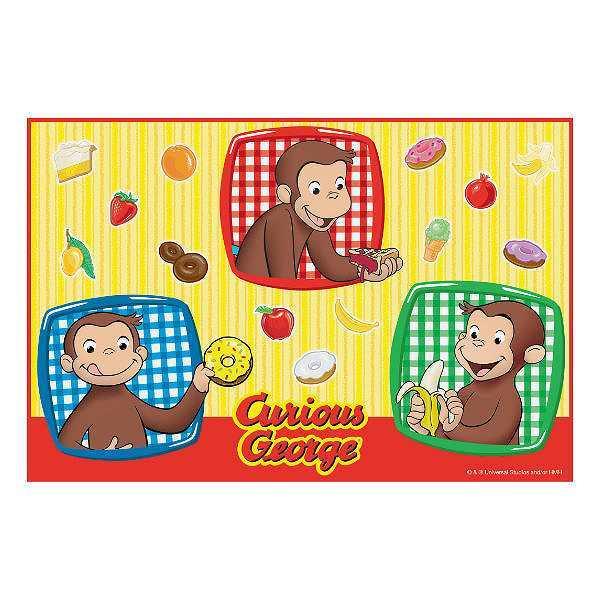 レジャーシート おさるのジョージ 一人用 60×90cm キャラクター 子供（ 1人用 シート ピクニックシート キャラ 幼稚園 保育園 子供用 キッズ アウトドア 遠足 ピクニック 行楽 お花見 60cm 90cm 長方形 ）