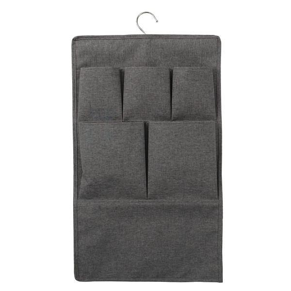 ウォールポケット 布製 ストレリアカチオン ハンガー式 （ 布 壁掛け収納 壁面 壁面収納 収納 収納用品 壁掛け 小物入れ 吊り下げ収納 レターケース ポケット レターホルダー 小物 手紙 はがき メガネ 文房具 ペン 日用品 おしゃれ ） 【グレー】