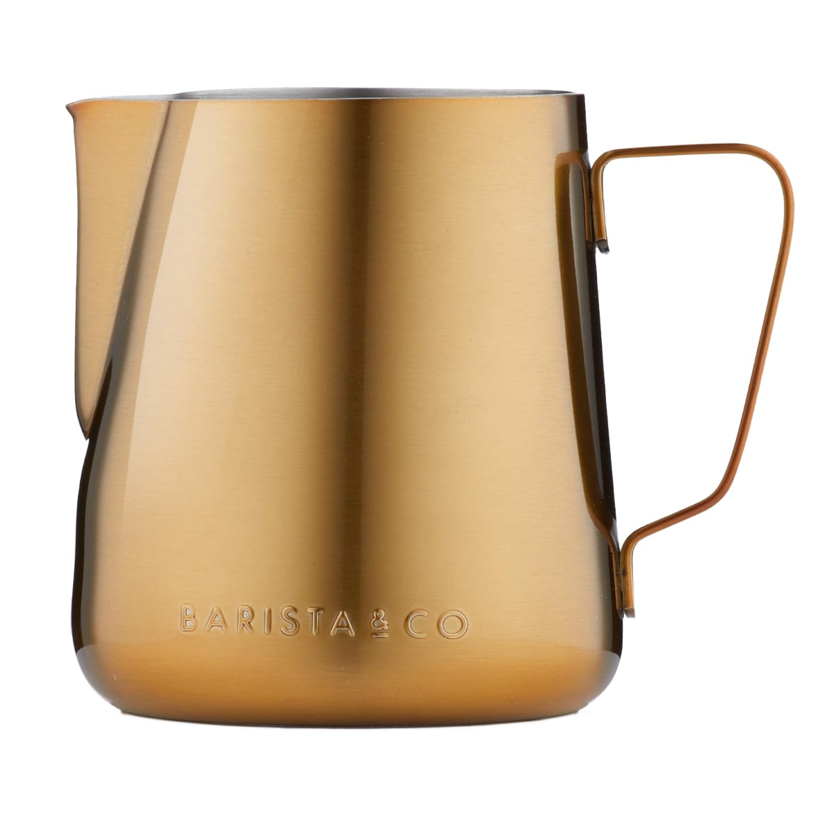 ミルクジャグ BARISTA&CO Core Milk Jug 420ml Gold （ バリスタ＆コー ミルクピッチャー ラテアート スチーム フォームミルク バリスタ ミルク 泡立て 目盛り付き 耐久性 カプチーノ カフェラテ おしゃれ ）