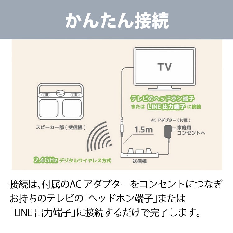 テレビ用手元スピーカー】Victor ビクター SP-A900-B ワイヤレススピーカーシステム みみ楽 スピーカー ブラック  （SPA900）:ホームショッピング通販 | JRE MALLショッピング | JRE POINTが貯まる・使える