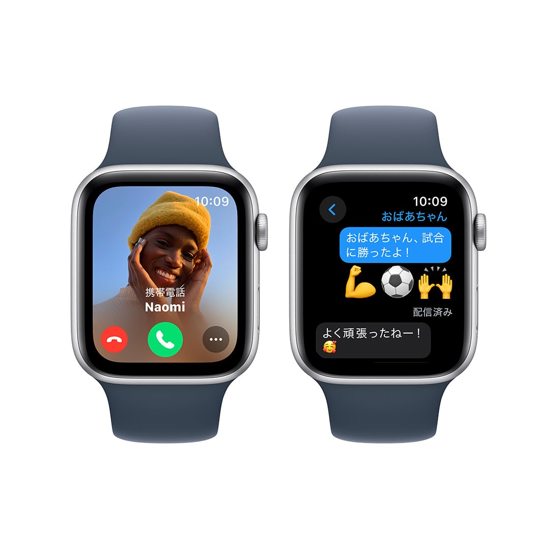 Apple Watch SE（GPSモデル）- 44mmシルバーアルミニウムケースとストームブルースポーツバンド - M/L:Apple  Rewards Store JRE MALL店通販 | JRE MALLショッピング | JRE POINTが貯まる・使える