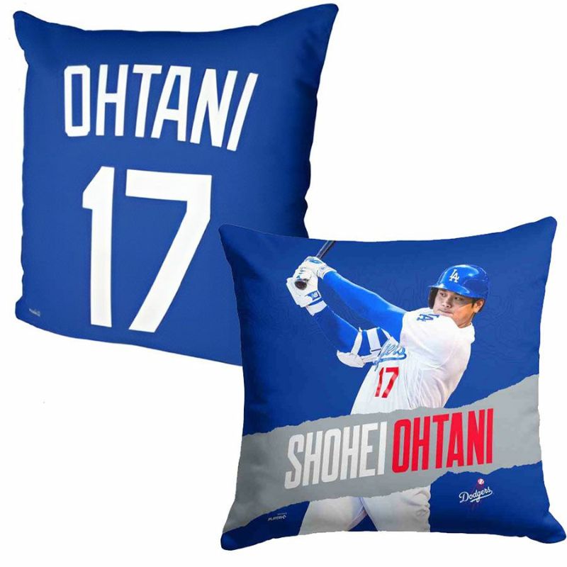 MLB 大谷翔平 ドジャース クッション 16 x 16 Player Printed Throw Pillow 枕 Northwest