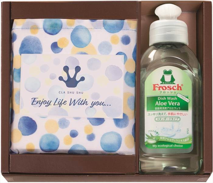 CLA SHU SHU　フロッシュ＆コンビニエコバッグ FRE-10   内祝 内祝い お祝 御祝 記念品 出産内祝い プレゼント 快気祝い 粗供養 引出物