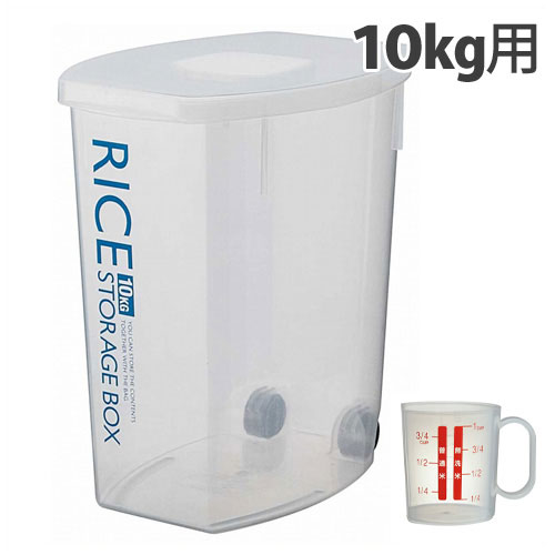 袋のまんま米びつ 防虫 10kg 計量カップ付き DRF10 スケーター【防虫剤付き キャスター付き ストッパー付き 日本製】