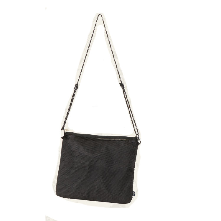 フットマークナチュラル レジャーシート付 サコッシュ W31×H23cm ブラック #FM3100018-09 FOOTMARK NATURAL 新品 未使用