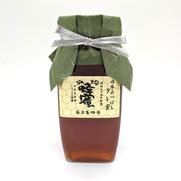 おもてなしギフト 国産はちみつ 貴重な日本ミツバチの蜂蜜 藤原養蜂場の日本在来種みつばちの蜂蜜 たれ蜜 550g