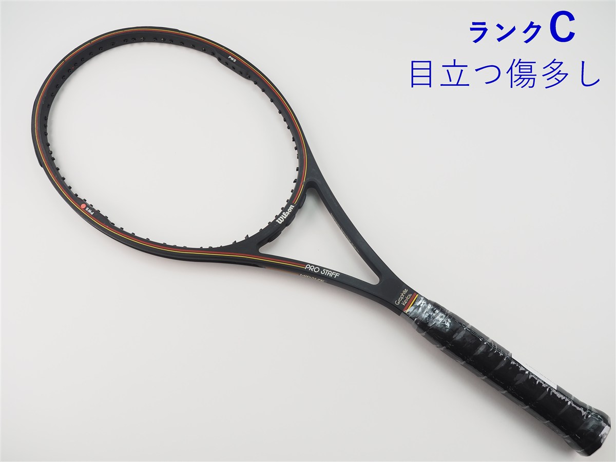 中古 テニスラケット ウィルソン プロ スタッフ 85 ミッド セントビンセント【中・後期モデル】【一部グロメット割れ有り】 (L4)WILSON Pro Staff 85 MID St.Vincent【中古 テニスラケット】